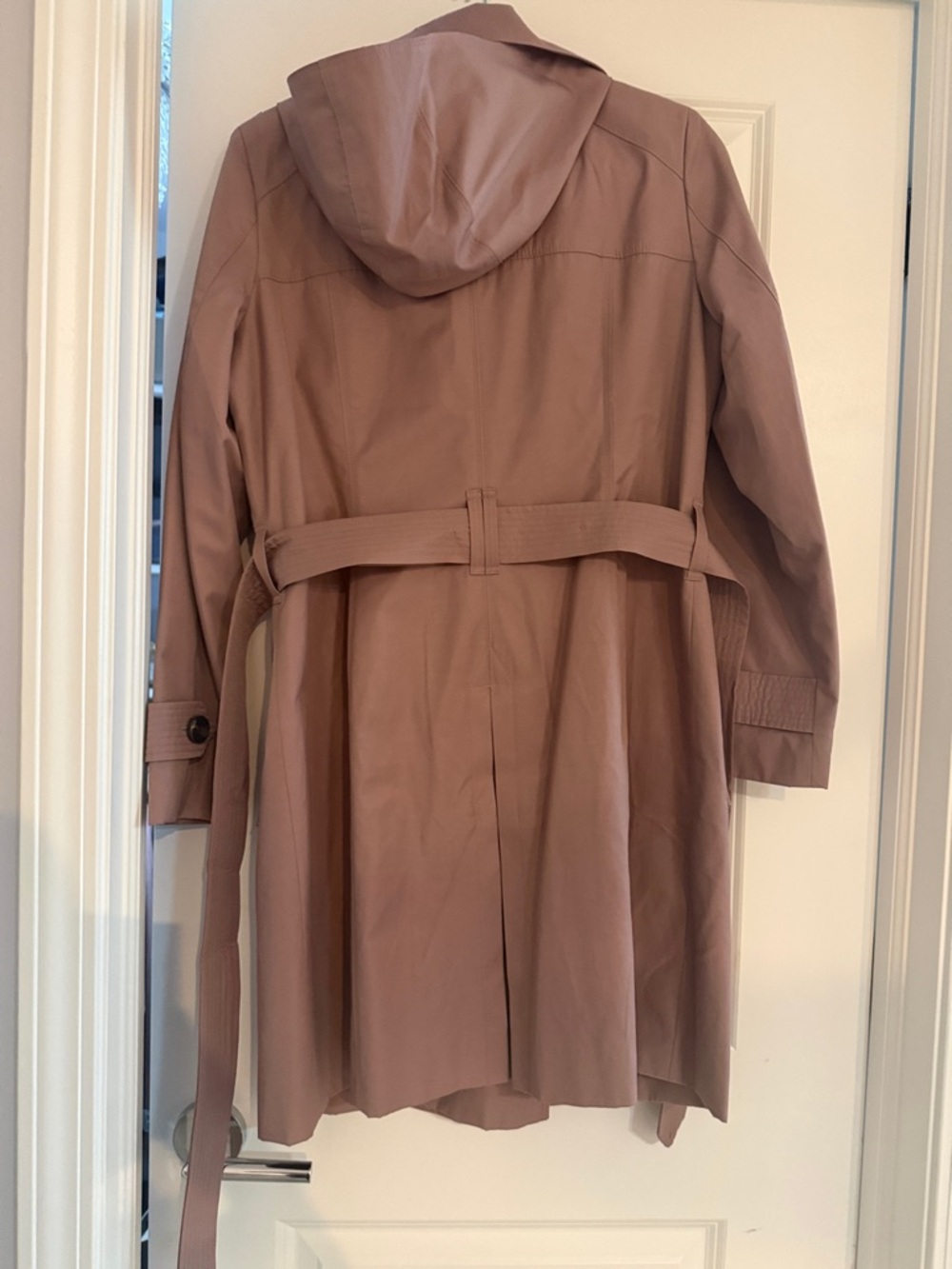 London Fog Mauve Double-Breasted Trench Coat - Picture 2 of 4